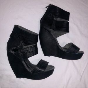 Joe’s Jeans Cutout Wedge Sandal